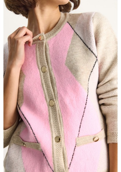 Kadın Baklava Desenli Yumoş Hırka indirimleri