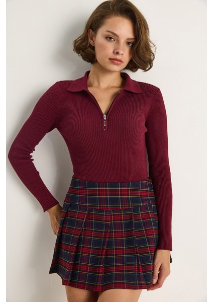 Kadın Fermuarlı Kazak modelleri