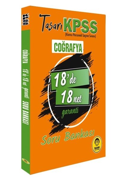 Tasarı Kpss Coğrafya 18'de 18 Net Soru Bankası