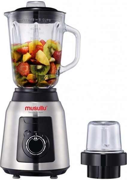 Metal Gövdeli 1.5l 750W Blender, Güçlü ve Şık Tasarım.