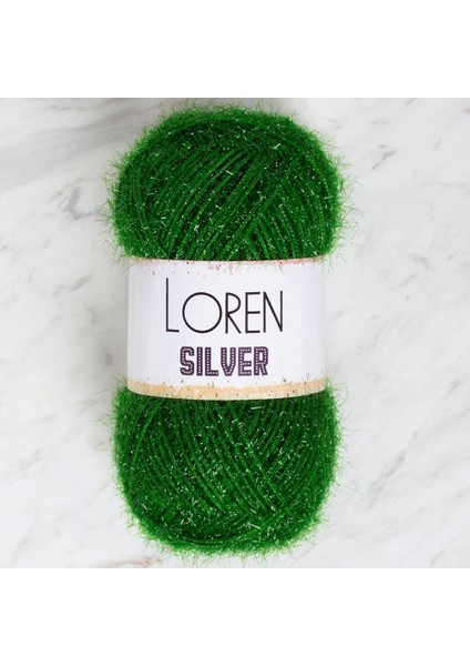 Loren Silver Yeşil El Örgü Ipi - RS0041 - 34101