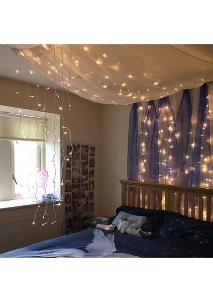 Buffer® 2x2 Metre 320 LED 8 Fonskiyonlu Dekoratif LED Günışığı Perde