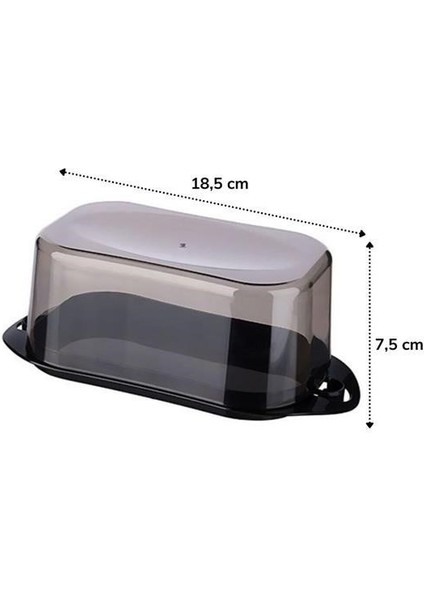 Buffer® Kilitli Plastik Kapaklı Kahvaltılık Tereyağlık Peynirlik Erzak Saklama Kabı AP-9428 fırsatları