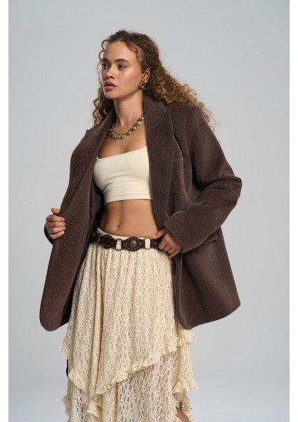 Runa Oversize Kahve Blazer