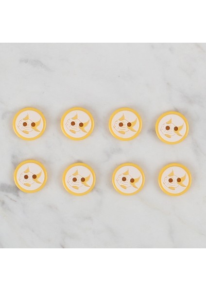 Loren Crafts Sarı 8 Li Balık Düğme - 579 fiyatları