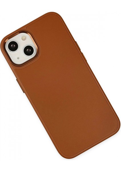 iPhone 14 Plus Kılıf Asya Deri Silikon - Kahverengi modelleri