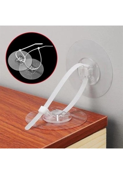 Buffer® Yapışkanlı Eşya Sabitleyici Aparat Deprem Güvenliği Çocuk Koruma Sabitleme Aparatı 1 Çift