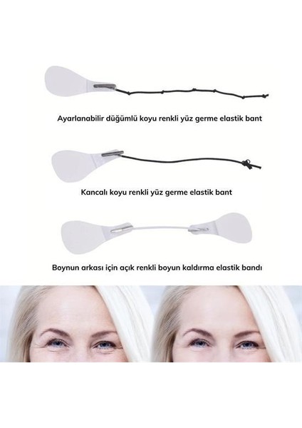 Buffer® 40 Adet Lastikli Yüz Kaş Göz Boyun Gerdirme Kaldırma Bantları