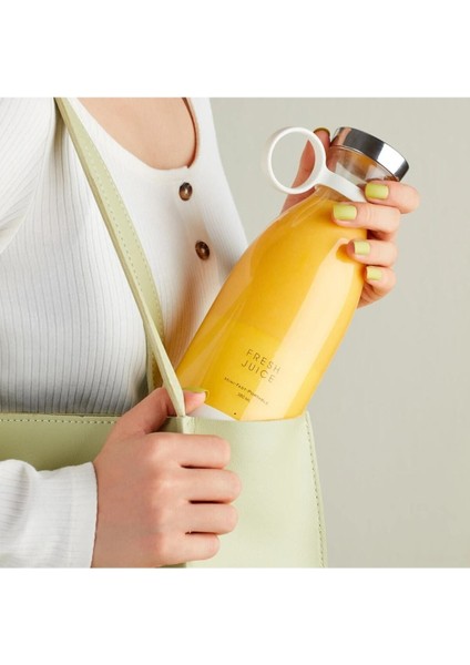 Taşınabilir Kablosuz Kişisel Smoothie El Blender, Beyaz, Pratik ve Hafif Tasarım fırsatları