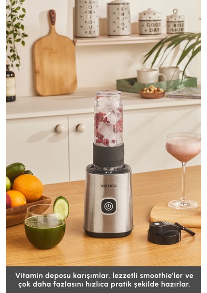 Taşınabilir 4 Bıçaklı Kişisel Blender, Sağlıklı ve Hızlı Smoothie Hazırlama Aracı indirimleri