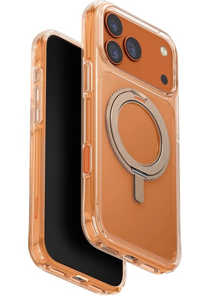Iphone 17 Pro Kılıf Swivix Döner Metal Standlı Koruyucu Premium Dayanıklı Kapak