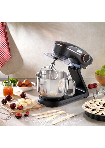 Dijital Döküm Stand Mikser, 6l, Antrasit Renk, Güçlü ve Şık Tasarım