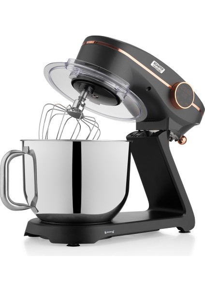 Dijital Döküm Stand Mikser, 6l, Antrasit Renk, Güçlü ve Şık Tasarım