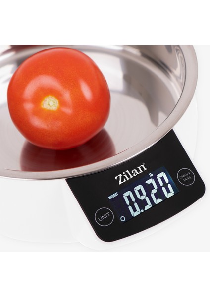 Dijital Mutfak Tartısı, Kaseli, 5 Kg, 1 gr Hassasiyet, Lcd, Paslanmaz Çelik