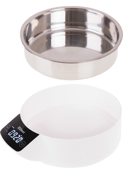 Dijital Mutfak Tartısı, Kaseli, 5 Kg, 1 gr Hassasiyet, Lcd, Paslanmaz Çelik