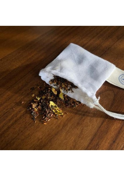 Doğal Kumaş Çay Kesesi Seti, 3'lü, Yeniden Kullanılabilir, Ham Pamuk fiyatları