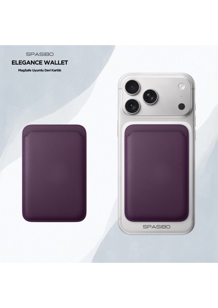 Elegance Wallet | Magsafe Uyumlu Deri Kartlık ile Şık ve Güvenli Kart Taşıma Deneyimi