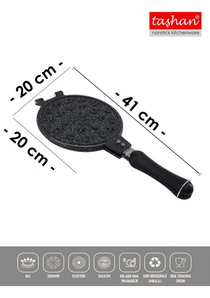 Döküm Waffle Tavası, Bakalit Sap, Pratik ve Şık Mutfak Gereciği fiyatları
