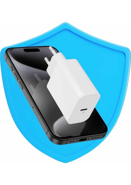 15/pro/pro Max 20W Ios Uyumlu Hızlı Şarj Aleti Adaptörlü Beyaz fırsatları