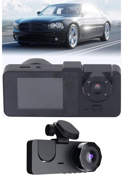 Araç Içi Dikiz Kamerası Sürüş Kaydedici 3 Lensli Dvr Kamera indirimleri