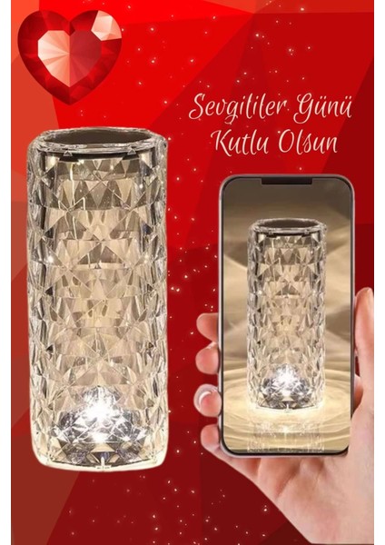 Renkli Kristal Gece Lambası ile Özel Anlarınızı Aydınlatın indirimleri