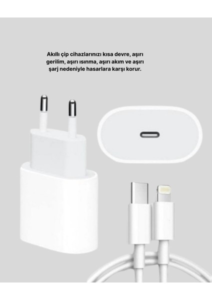 iPhone ve iPad Uyumlu 20W Güvenli Usb-C Hızlı Şarj Adaptörü modelleri