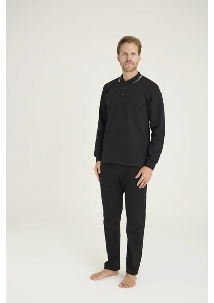 Kocabey 6014 Erkek Triko Yaka Pijama Takım