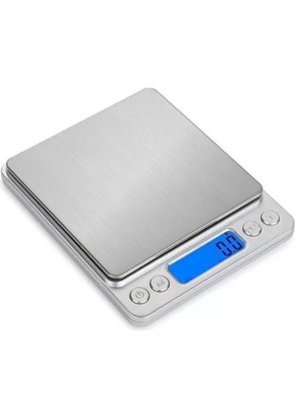 Dijital Mutfak Terazisi, 3 Kg, 0.1 G Hassasiyet, Metal Platform, Şık ve Kullanışlı