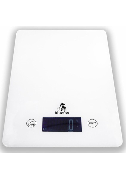 Dijital Mutfak Terazisi 10KG, Cam Yüzey, Dara Fonksiyonu, LCD Ekran, Otomatik