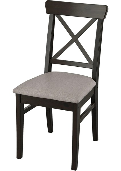 Ingolf Döşemeli Ahşap Sandalye Venge Nolhaga Gri Bej