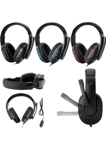 Depomix Mikrofonlu Gamer Kulaklık Oyuncu Kulaklığı Yüksek Ses Kaliteli Stereo Yumuşak Yastıklar