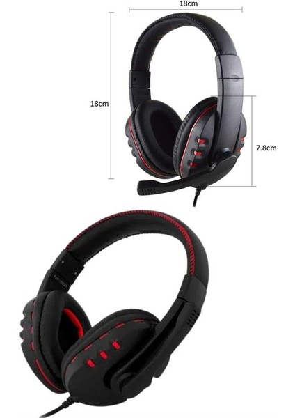 Depomix Mikrofonlu Gamer Kulaklık Oyuncu Kulaklığı Yüksek Ses Kaliteli Stereo Yumuşak Yastıklar fırsatları