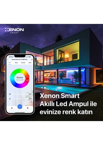 2 Yıl Akıllı LED Ampul, 16 Milyon Renk, Sesli ve Kablosuz Kontrol modelleri
