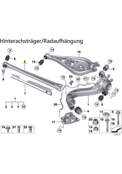 2 x Bmw 3 Serisi E46 1998-2006 Denge Kolu Arka Teknorot Set fırsatları