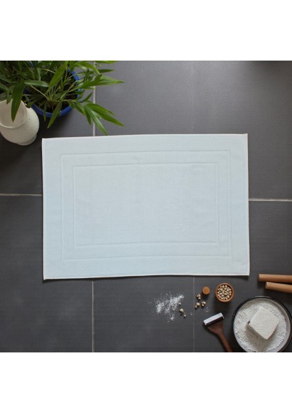 Vionte Banyo Ayak Havlusu | Beyaz | Otel Serisi | 320GR | 50X70