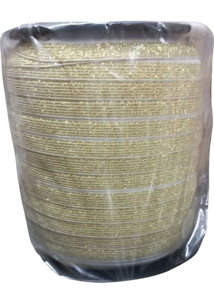 Çamaşır Lastiği Düz 1 cm 1 Metre Gold