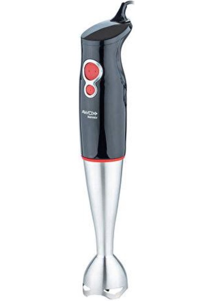 Paslanmaz Bıçaklı, 2 Kademeli Hız Ayarlı, 1000W Güçlü Çubuk Blender Siyah Renk