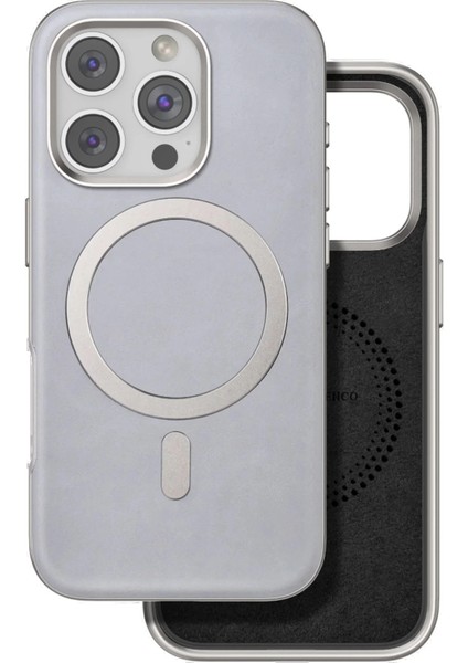 iPhone 16 Pro Puskas Magsafe Kapak - Titan Gri