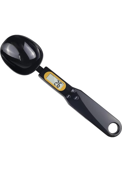 Dijital Kaşık Tartı, Hassas Ölçüm, 500G/0.1G, Şık Siyah, Garanti, Kullanışlı ve Dayanıklı