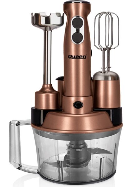 Bej Renkli 5'li Çok Amaçlı Blender Seti, Şık ve Kullanışlı Mutfak Gereçleri