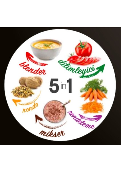 Bej Renkli 5'li Çok Amaçlı Blender Seti, Şık ve Kullanışlı Mutfak Gereçleri fiyatları