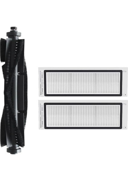 Beyaz 3'lü Yedek Parça Seti, Robot Süpürge Uyumlu, Temizlik Için Ideal