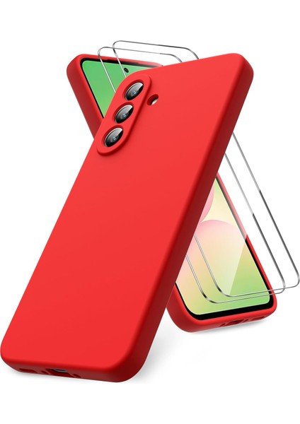 Samsung Galaxy A56 Uyumlu Ekran Koruyuculu Kılıf Çizilmez Içi Kadife Lansman Yumuşak Ince Kapak