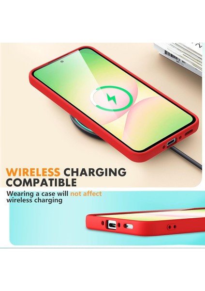 Samsung Galaxy A56 Uyumlu Ekran Koruyuculu Kılıf Çizilmez Içi Kadife Lansman Yumuşak Ince Kapak