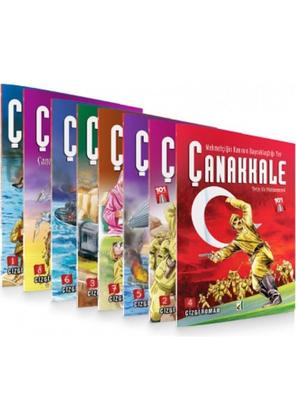Mehmetçiğin Kanının Bayraklaştığı Yer Çanakkale - 8 Kitap Takım