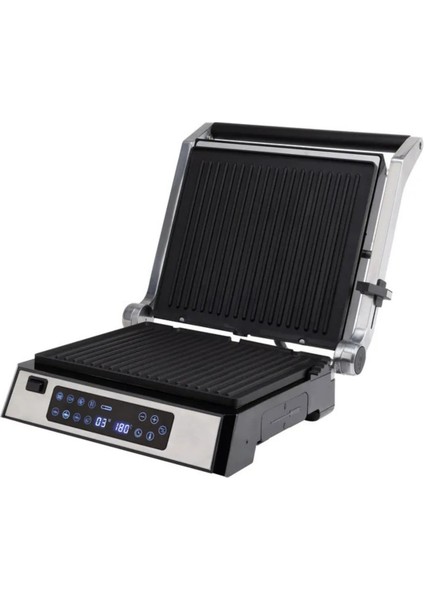 2200W Döküm Izgara ve Dijital Tost Makinesi, 180° Açılabilen, Dayanıklı ve Kullanışlı fırsatları