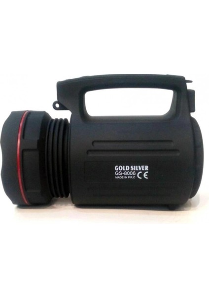 GS-8006 Parlak Ledli Taşınabilir Şarj Edilebilir El Feneri 15W