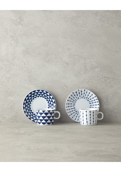 Lacivert 2'li Porselen Kahve Fincan Takımı, 80 Ml, Yeni Model modelleri