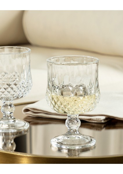 Şeffaf 4'lü Kısa Boy Şarap Kadehi Takımı, Şık ve Kullanışlı Tasarım