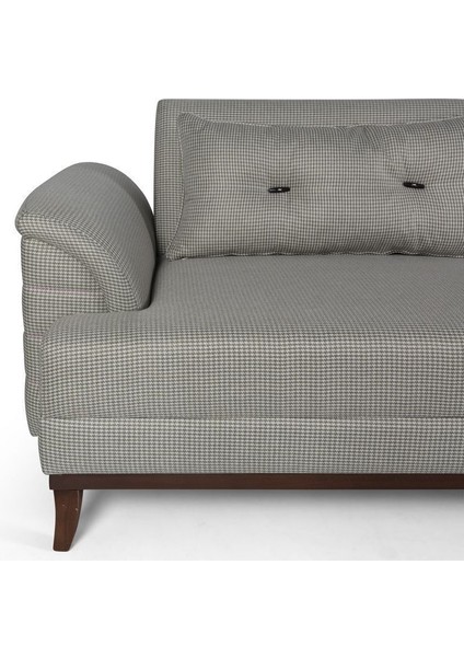 Didar Üçlü Yataklı Kanepe Açık Yeşil Kazayağı